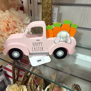 Rae Dunn Pink Easter Truck Decor